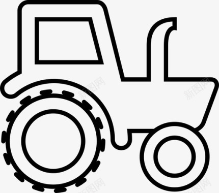 拖拉机农业种植图标图标