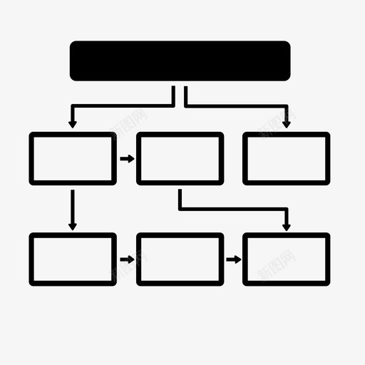 流程图流程组织图标svg_新图网 https://ixintu.com 信息图 图纸 图表 描述 数据可视化和结构 方向 流程 流程图 演示 组织 结构