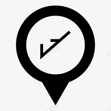 机场跑道指针图标图标