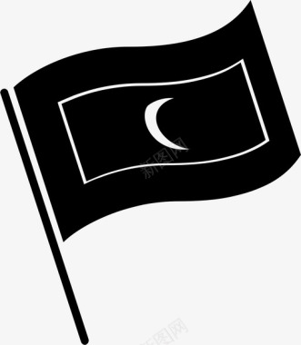 马尔代夫国旗代表国家符号图标图标
