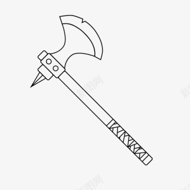 斧头武器中世纪物品图标图标