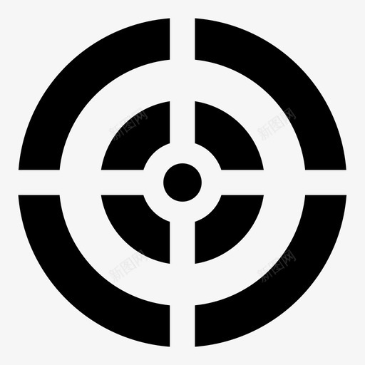瞄准射击重新装弹图标svg_新图网 https://ixintu.com 十字线 命中 射击 目的地 瞄准 重新装弹 靶心