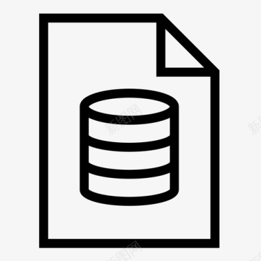 数据库服务器文件类型图标图标