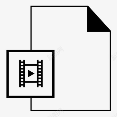 视频文件计算机文档图标图标