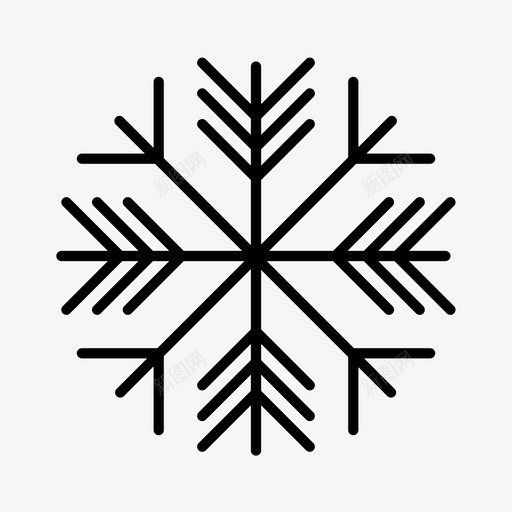 雪花圣诞节寒冷图标svg_新图网 https://ixintu.com 冬天 冬天就要来了 冰冻 圣诞节 寒冷 秋天 雪花 霜冻