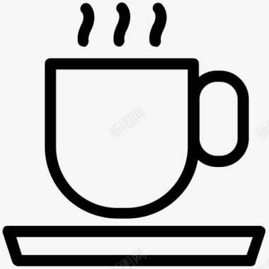 一杯茶蒸汽马克杯图标图标