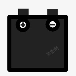黑色电池充电电池电池充电电池供电图标高清图片