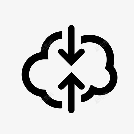 云云云存储图标svg_新图网 https://ixintu.com 上传到云 云 云上传 云下载 云存储 互联网 传输