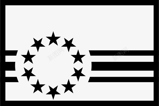佛得角国旗世界地点图标图标