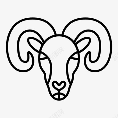公羊动物白羊座图标图标