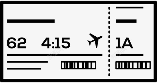 登机牌lil文件图标图标
