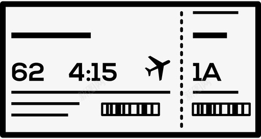 登机牌lil文件图标svg_新图网 https://ixintu.com lil文件 登机牌