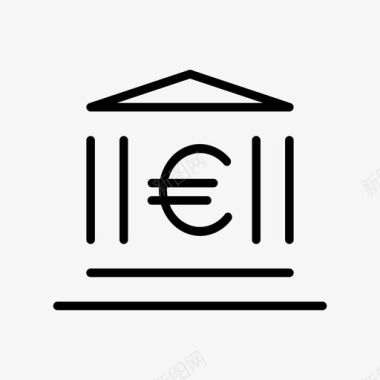 银行货币机构图标图标