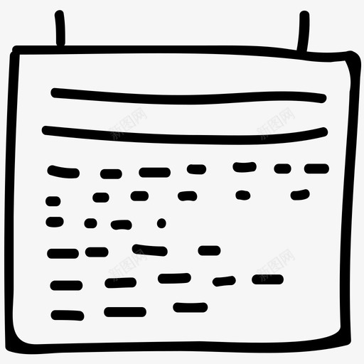 日历组织者计划图标svg_新图网 https://ixintu.com 日历 时间 组织者 草图 计划 酒店和餐厅手绘涂鸦图标