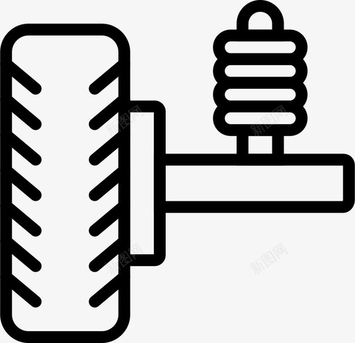 汽车减震器轮胎维修图标svg_新图网 https://ixintu.com 加油站 技工 汽车 汽车减震器 汽车和工具 汽车零件 维修 轮胎 零件