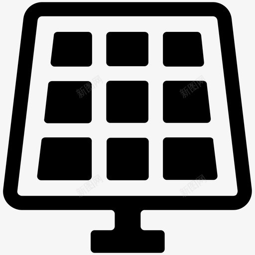太阳能电池板太阳能电池可持续能源图标svg_新图网 https://ixintu.com 可持续发展 可持续能源 太阳能 太阳能电池 太阳能电池板 太阳能系统 工具实心图标 环保 节能
