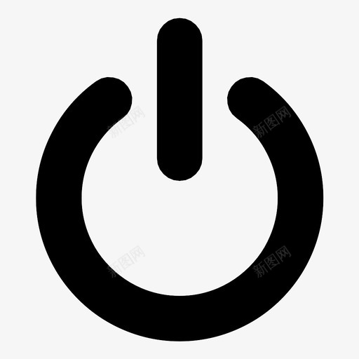 电源工作打开图标svg_新图网 https://ixintu.com 切换 启动 工作 打开 播放 电源 电源关闭 电源打开 电源按钮 重新启动