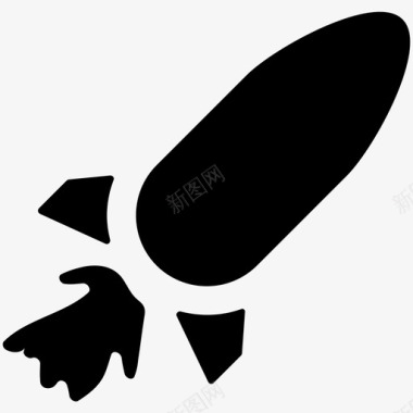 导弹航空炸弹核弹图标图标