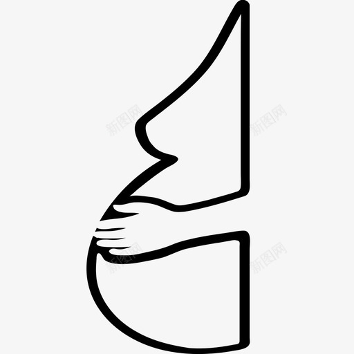 怀孕妇女有孩子图标svg_新图网 https://ixintu.com 产科 妇女 妊娠 家庭方式 怀孕 手 有孩子 母亲 胎儿