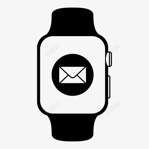 智能手表可穿戴时间图标svg_新图网 https://ixintu.com 可穿戴 时尚 时间 智能手机 智能手表 电子邮件 电脑 苹果手表