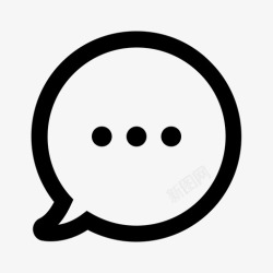 icon实验邀请评论剪影消息语音短信图标高清图片