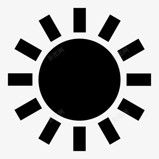 太阳天气预报符号图标svg_新图网 https://ixintu.com 图标 天气预报 太阳 快乐 明亮 热 积极 符号 阳光