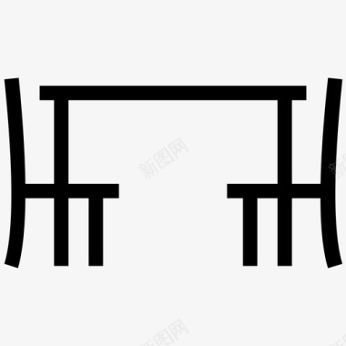 餐桌沙滩椅椅子图标图标