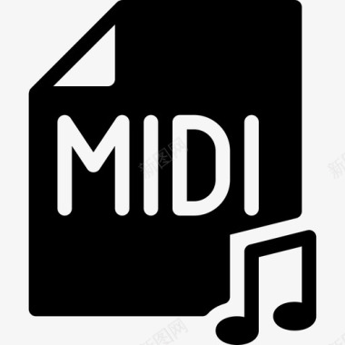 midi医生音乐实心图标图标