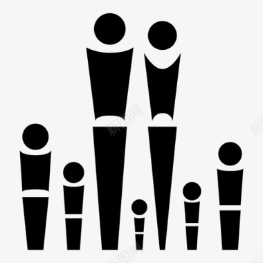 家庭男人母亲图标图标