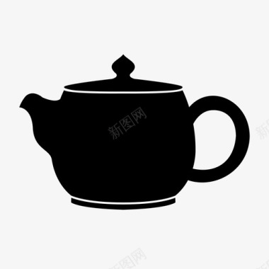 茶壶厨房茶点图标图标