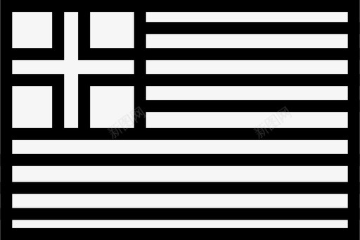 希腊国旗古代文明图标图标