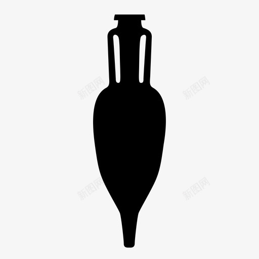 双耳瓶陶器罗马人图标svg_新图网 https://ixintu.com 双耳瓶 罗马人 罗马人的滑稽动作 葡萄酒 陶器
