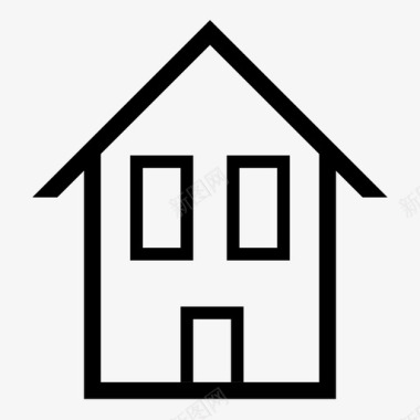 房屋住所屋顶图标图标