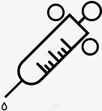 注射器ong图标图标