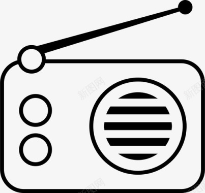 收音机音乐新闻图标图标