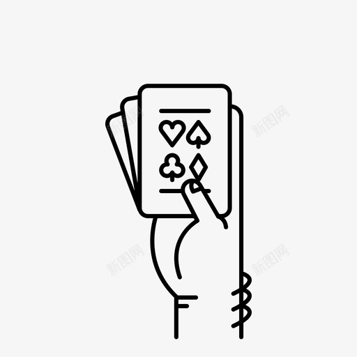玩扑克扑克牌图标svg_新图网 https://ixintu.com 交易 手 手臂头发 扑克 扑克牌 游戏 玩 纸牌套装 赌徒