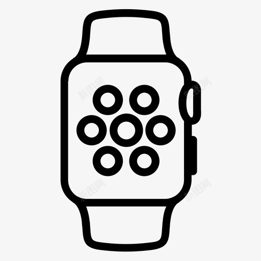apple watchui计时器图标svg_新图网 https://ixintu.com apple watch apple watch图标 ui ux 应用程序 时尚 时钟 显示 计时器 设计