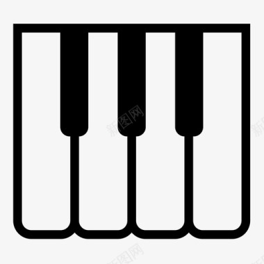 钢琴键作曲家键盘图标图标