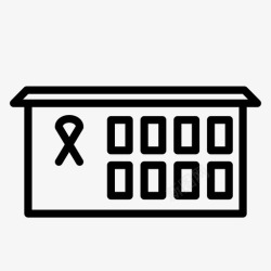疾病防控中心艾滋病中心医学感染图标高清图片