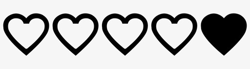 一颗心三颗心刻度图标svg_新图网 https://ixintu.com 一颗心 三颗心 刻度 喜欢 心脏评级 最爱 比率 爱 等级