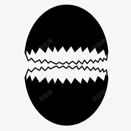 有裂纹的蛋有裂纹的蛋壳有裂纹的鸡蛋图标svg_新图网 https://ixintu.com 复活节 弹簧 有裂纹的蛋 有裂纹的蛋壳 有裂纹的鸡蛋 蛋壳 裂纹张开