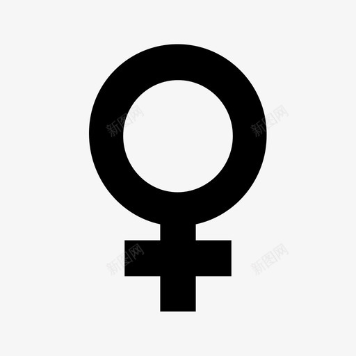 金星星座女性图标svg_新图网 https://ixintu.com 女性 星座 符号 金星