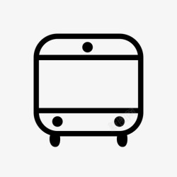 汽车穿梭公共汽车旅行运输图标高清图片