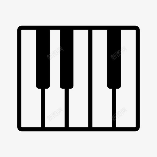 钢琴键学校计划图标svg_新图网 https://ixintu.com 国光 声音 学校 手机 最新技术 蓝牙 计划 返校 钢琴键 键盘 音乐