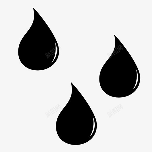 雨雨滴下雨图标svg_新图网 https://ixintu.com 下雨 口渴 天气 天气预报 提神 水 水滴 淋浴 雨 雨滴