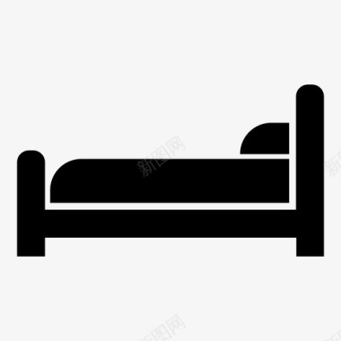 床睡觉午睡图标图标