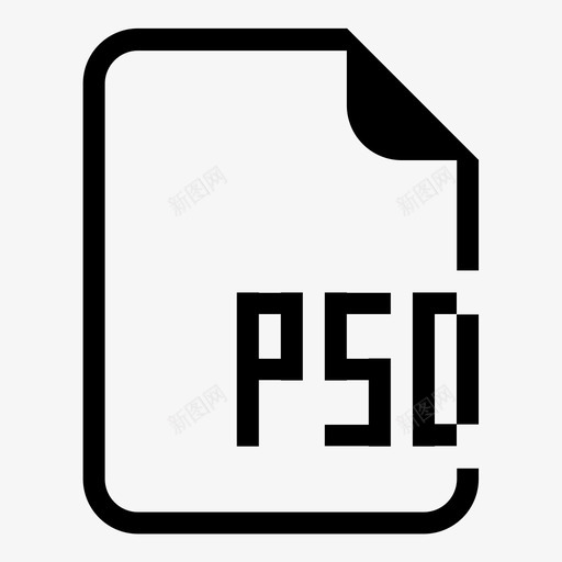 psd文件文档扩展名图标svg_新图网 https://ixintu.com psd文件 保存 扩展名 文件扩展名 文件类型 文档