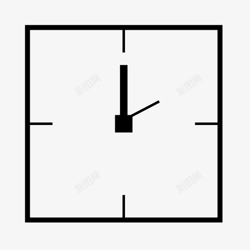 时钟一天中的时间秒表图标svg_新图网 https://ixintu.com 2点钟 一天中的时间 小时 方形时钟 时钟 正方形 秒表 计时器