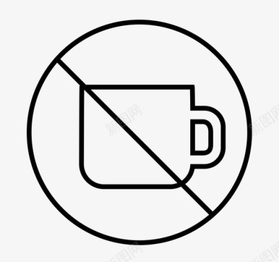 不喝咖啡咖啡杯一杯茶图标图标