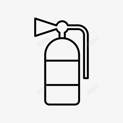 灭火器危险安全图标svg_新图网 https://ixintu.com 危险 危险预防 安全 消防安全 灭火器 防火